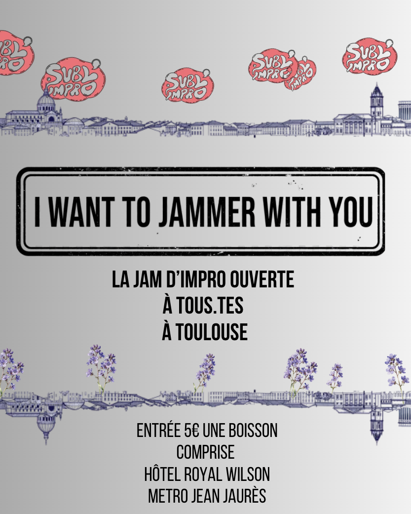 Affiche « I want to jammer with you »